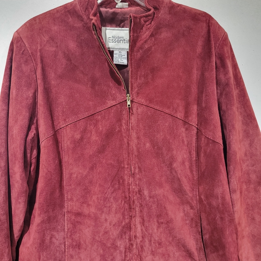 Leather Jacket Maroon - image 4